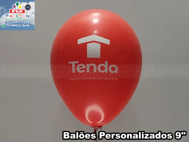 Bexigas personalizadas para Construtora Tenda