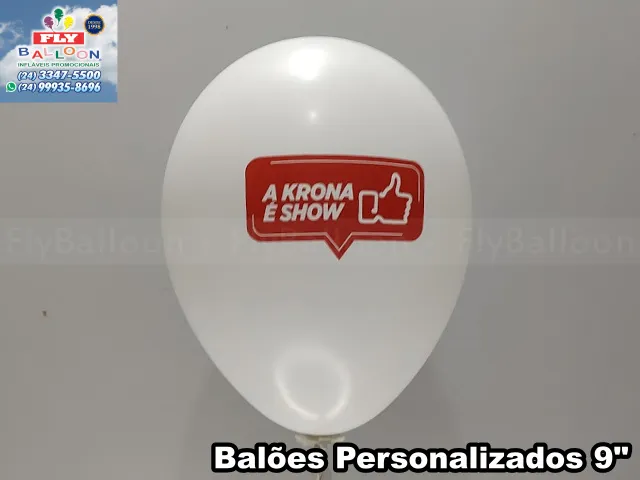 Bexigas personalizadas para Krona Tubos e Conexões